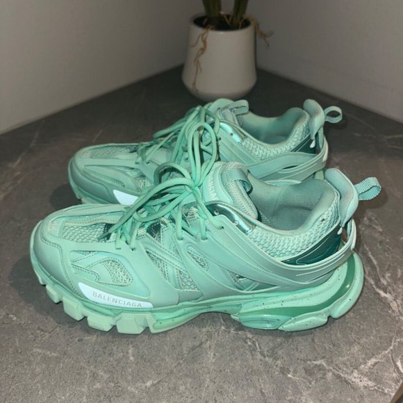 Mens Balenciaga Track Sneakers Recycled Green Size 11 - Picture 4 of 4